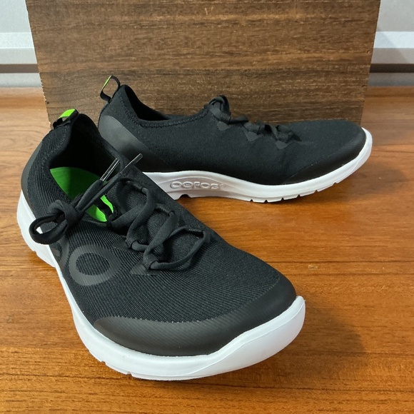 OOFOS Shoes - OOFOS OOmg Women Sport LS Low Mesh Black Comfort Recovery Shoe Size 9.5